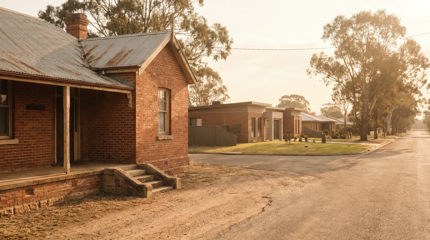 A removals crew at work in East Maitland, heritage town character